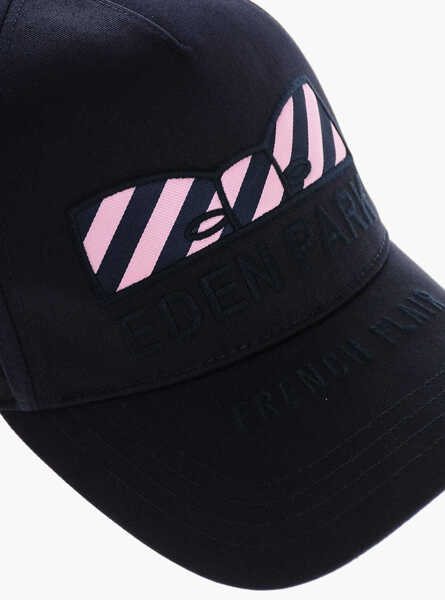 Caciuli EDENPARK Cotton Cap With Contrasting Details Blue Barbati (BM 19007932) 3