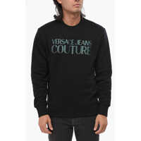 Bluze de trening Jeans Couture Fleeced Cotton Crew-Neck Sweatshirt With Iride Barbati