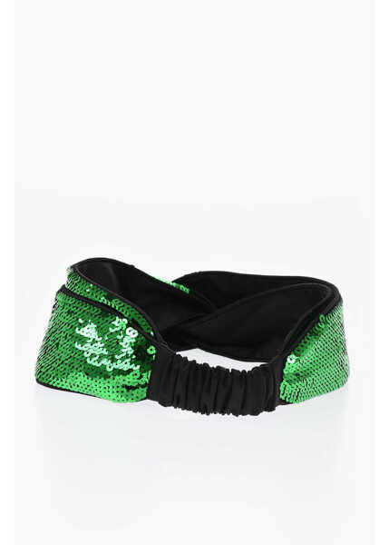 Caciuli Gucci Sequined Brixy Head Band Green Femei (BM 19008145) 2