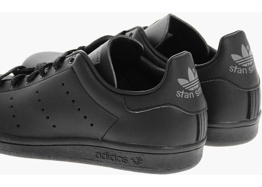 Sneakers adidas Solid Color Leather Stan Smith Low-Top Sneakers Black Barbati (BM 19008148) 2