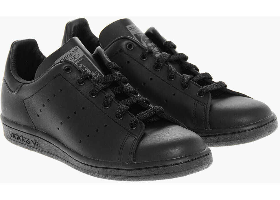 Sneakers adidas Solid Color Leather Stan Smith Low-Top Sneakers Black Barbati (BM 19008148) 1