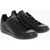 adidas Solid Color Leather Stan Smith Low-Top Sneakers Black
