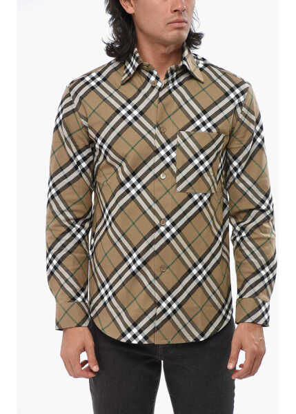 Camasi casual Burberry Checked Shirt With Breast Pocket Multicolor Barbati (BM 19008154) 1