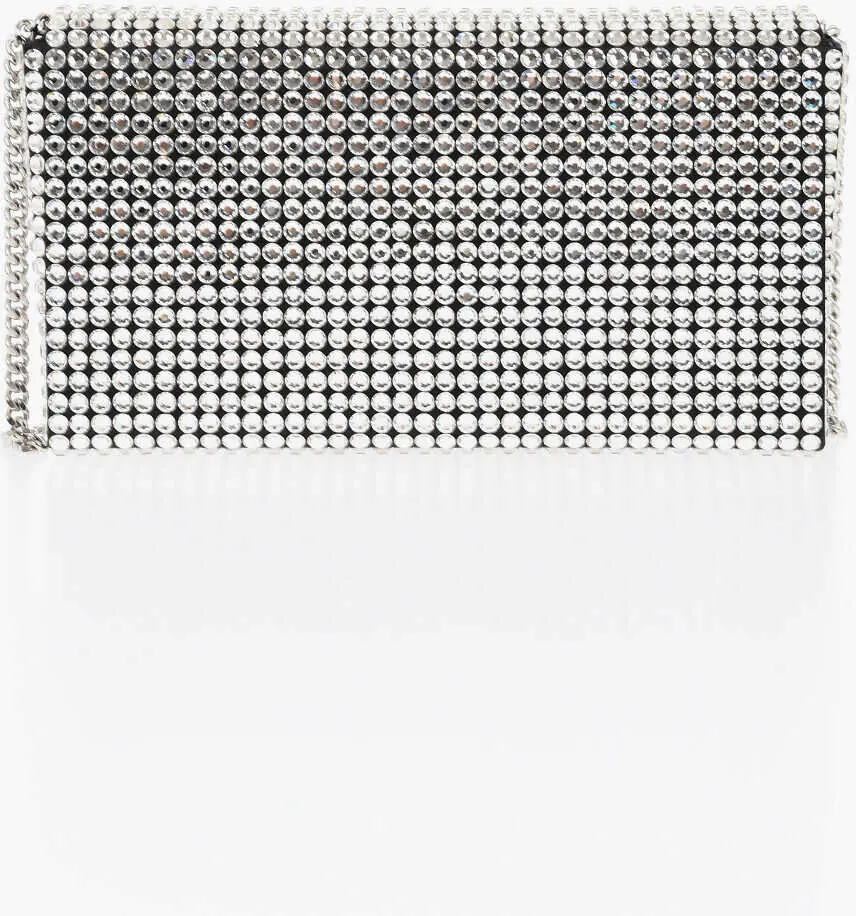 Genti de mana AMINA MUADDI All-Over Rhinestoned Superamini Paloma Pouch Black Femei (BM 19008166) 2