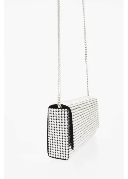Genti de mana AMINA MUADDI All-Over Rhinestoned Superamini Paloma Pouch Black Femei (BM 19008166) 3
