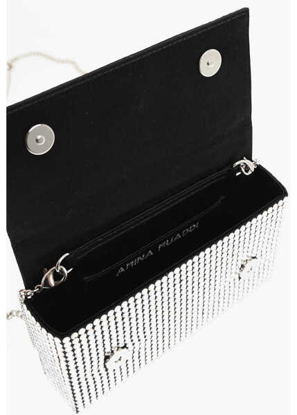 Genti de mana AMINA MUADDI All-Over Rhinestoned Superamini Paloma Pouch Black Femei (BM 19008166) 4