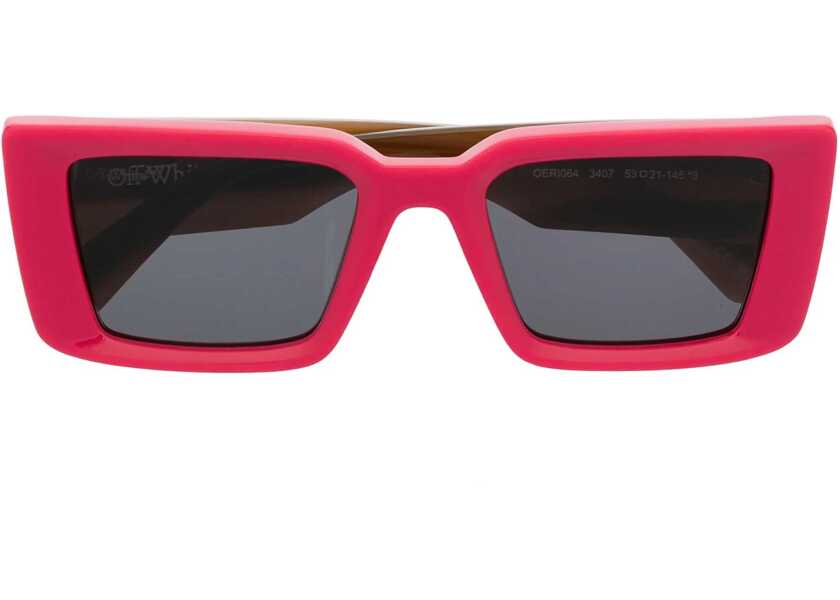 Ochelari de soare Off-White Two-Tone Savannah Sunglasses With Rectangular Frame Brown Femei (BM 19008196) 1