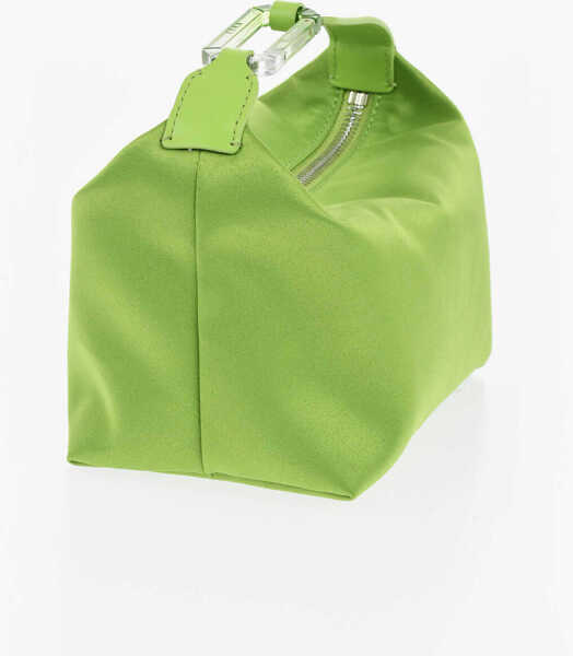 Genti de mana ERA Satin Mood Handbag With Carabiner Detail Green Femei (BM 19008199) 2