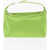 E&Eacute;RA Satin Mood Handbag With Carabiner Detail Green