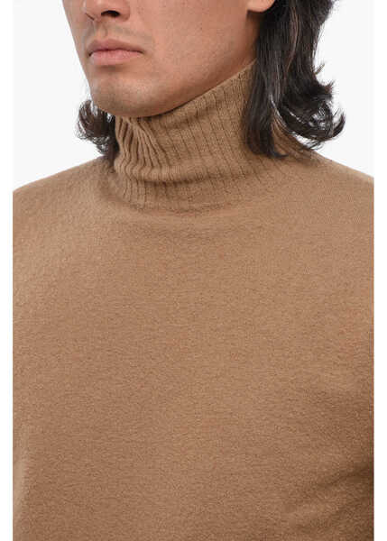 Pulovere Jil Sander Wool Turtleneck Sweater Brown Barbati (BM 19008304) 3