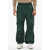 Burberry Solid Color Nylon Pants With Elastic Waistband Green