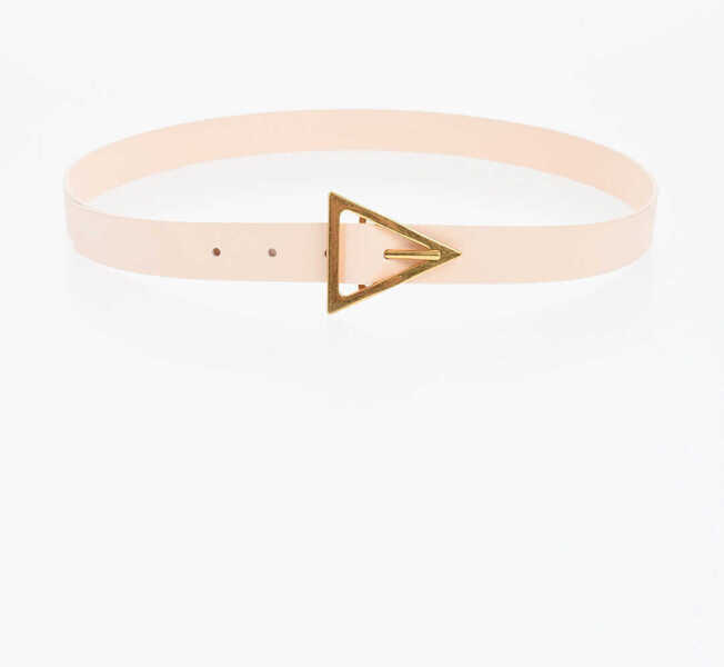 Curele Bottega Veneta Leather Triangle Blet With Gold Finished Buckle 25Mm Pink Femei (BM 19008517) 2
