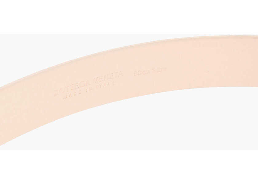 Curele Bottega Veneta Leather Triangle Blet With Gold Finished Buckle 25Mm Pink Femei (BM 19008517) 4