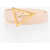 Bottega Veneta Leather Triangle Blet With Gold Finished Buckle 25Mm Pink