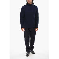 Pulovere OLIVER LATTUGHI pentru Barbati - Pulovere OLIVER LATTUGHI Wool And Cashmere Turtleneck Sweater With Buttons Blue Barbati (BM 19008529) - B-mall.ro