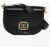 STRATHBERRY Leather Bay Shoulder Bag With Golden Effect Detail Black