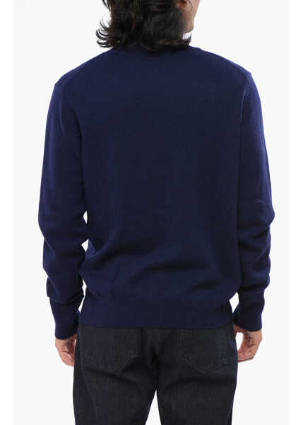 Pulovere Aspesi Wool Turtleneck Sweater Blue Barbati (BM 19010512) 2