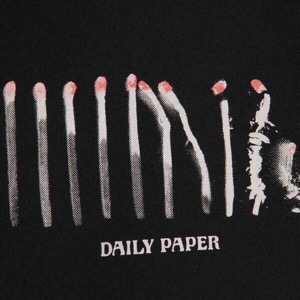 Pulovere DAILY PAPER Daily Paper Black Cotton Sweatshirt Black Barbati (BM 19011288) 3