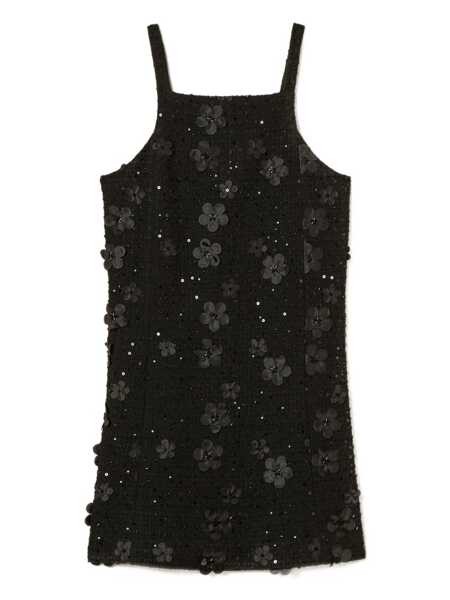 Rochii TWINSET Twinset Black Boucle Mini Dress BOUCLE FIORI NERO Femei (BM 19011345) 1