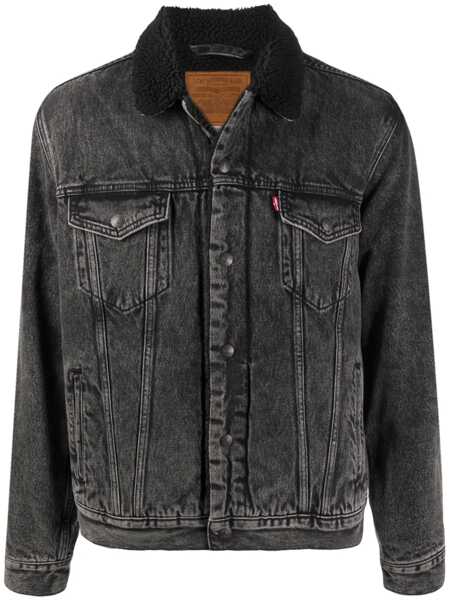 Geci Levis LeviS Denim Type Iii Sherpa Trucker Jacket BLACK WASH Barbati (BM 19011387) 1