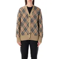 Cardigane Burberry Wool Blend Check Cardigan Femei