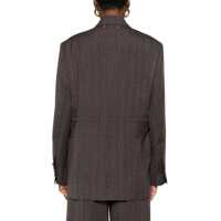 Imbracaminte Golden Goose Dama pagina 3 - Sacouri Golden Goose Golden Goose Brown Pinstripe Wool Double-Breasted Blazer COCOA BROWN Femei (BM 19011672) - B-mall.ro