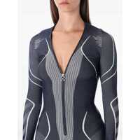 Rochii Off-White Dama - Rochii Off-White Off-White Diag Seamless Zip Front Dress BLUE IRIS Femei (BM 19011756) - B-mall.ro