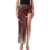 Jean Paul Gaultier Jean Paul Gaultier Red Blurry Roses Tulle Skort WHITE RED