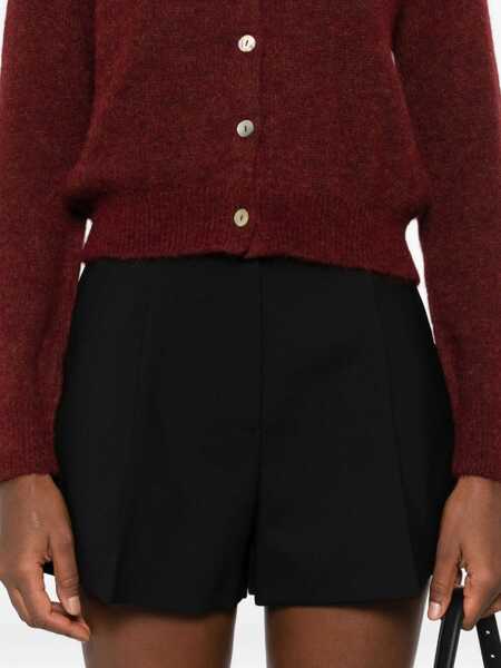 Pantaloni casual MSGM Msgm Msgm Black Shorts With Waist Detail Black Femei (BM 19012197) 5