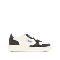 Sneakers Autry Sneakers Medalist Low In Avory And Blue Leather Glittered Femei