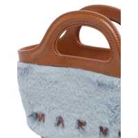 Genti de mana Marni Dama - Genti de mana Marni Marni Marni Tote Bag In Blue Fur And Brown Leather BLUE Femei (BM 19013268) - B-mall.ro