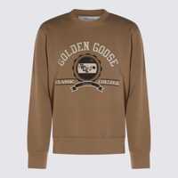 Pulovere Golden Goose Brown Cotton Sweatshirt Barbati