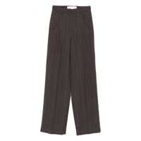 Pantaloni casual Golden Goose "Journey W'S" Wide Leg Pant Naomi Pinstripe Wool Clothing Femei