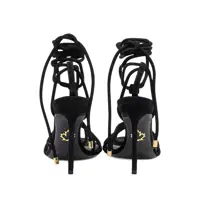 Pantofi cu toc DSQUARED2 Dama - Pantofi cu toc DSQUARED2 DSQUARED2 Dsquared2 Black Sandals With Laces And High Heel Black Femei (BM 19014411) - B-mall.ro