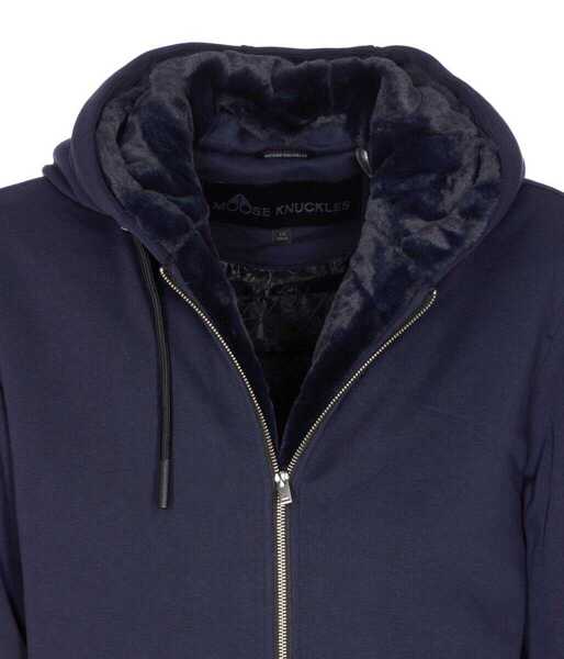 Pulovere Moose Knuckles Moose Knuckles Sweaters BLUE Barbati (BM 19015113) 4