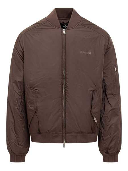 Bomber jacket REPRESENT Represent Represent Brown Bomber Jacket With Embroidered Logo BROWN Barbati (BM 19015398) 1
