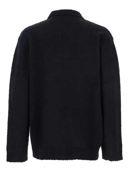 Pulovere REPRESENT Represent Represent Black Sweater With Collar Black Barbati (BM 19015401) 2