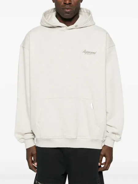 Bluze de trening REPRESENT Represent Represent Grey Hoodie With Embroidered Logo GREY Barbati (BM 19015752) 3