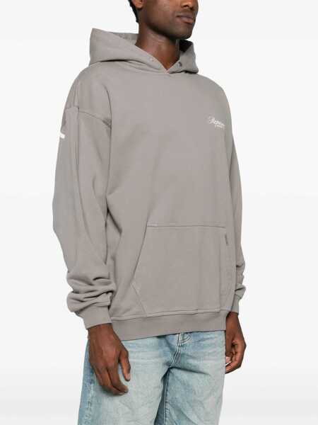 Bluze de trening REPRESENT Represent Represent Gray Logo Embroidered Hoodie GREY Barbati (BM 19015758) 4