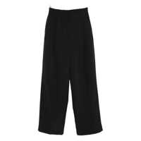 Pantaloni casual The Latest Trousers Black Femei