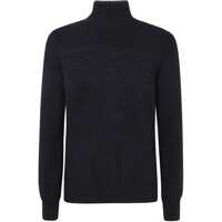 Camasi Zegna Pure Wool Pearl Stitch High Neck Clothing Barbati