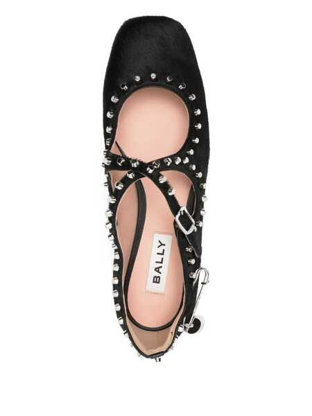 Balerini Bally Bally Beliska-Py-Studs Shoes U901 BLACK Femei (BM 19016976) 4