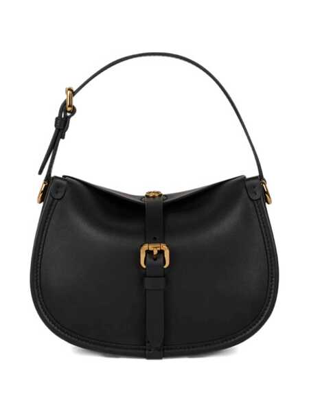 Genti de mana ETRO Pony Mini Black Crossbody Bag With Removable Shoulder Strap And Belt With Buckle On The Front In Leather Woman Black Femei (BM 19017156) 1