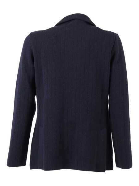 Paltoane Lardini KNITTED JACKET Blue Barbati (BM 19017495) 2