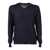 Fedeli V-NECK L/S KNITTED SWEATER MAN Blue