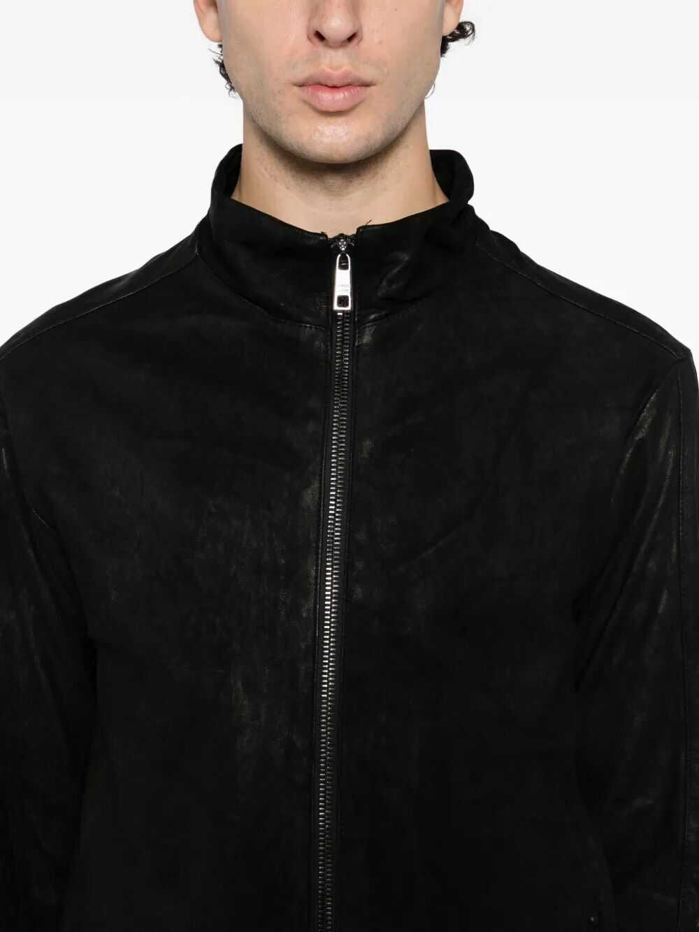 Geci de piele Giorgio Brato GIORGIO BRATO GU26F26099VBRUSH JACKET BLACK Black Barbati (BM 19017648) 3