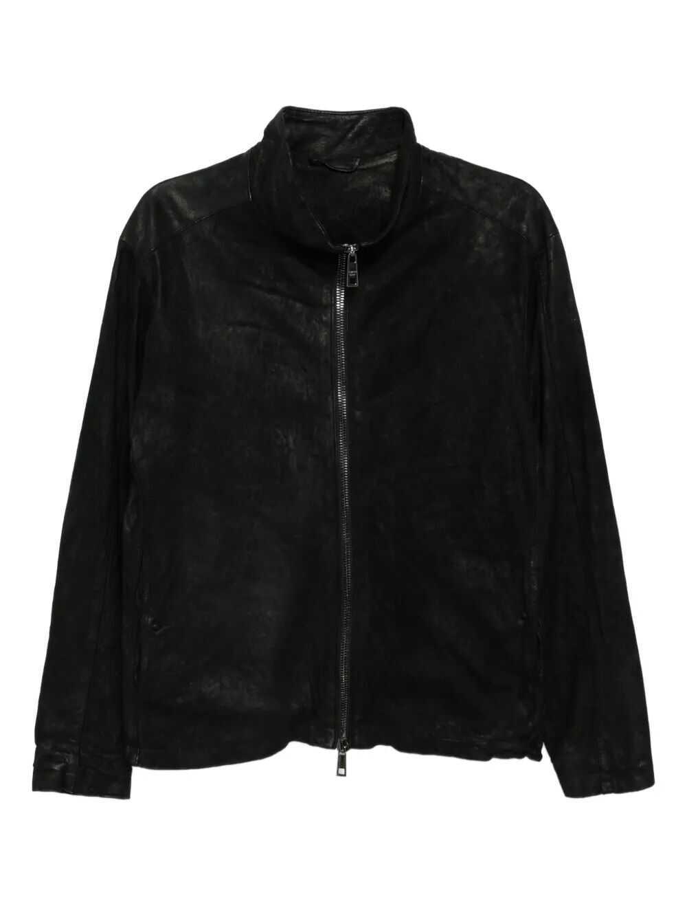 Geci de piele Giorgio Brato GIORGIO BRATO GU26F26099VBRUSH JACKET BLACK Black Barbati (BM 19017648) 1