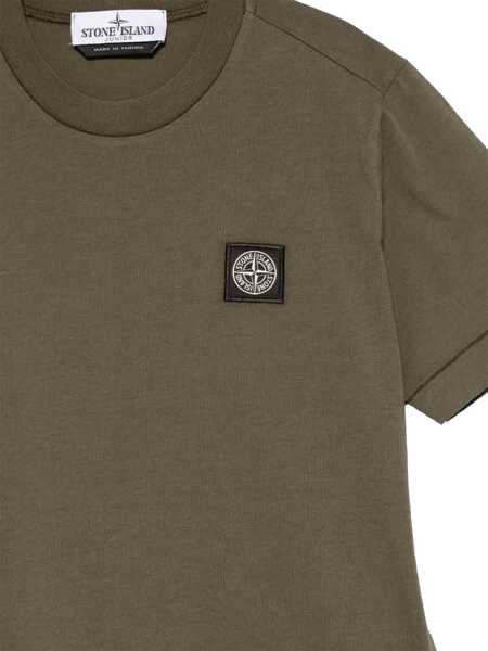 Tricouri Stone Island T-Shirt With Logo BROWN Baieti (BM 19017661) 3