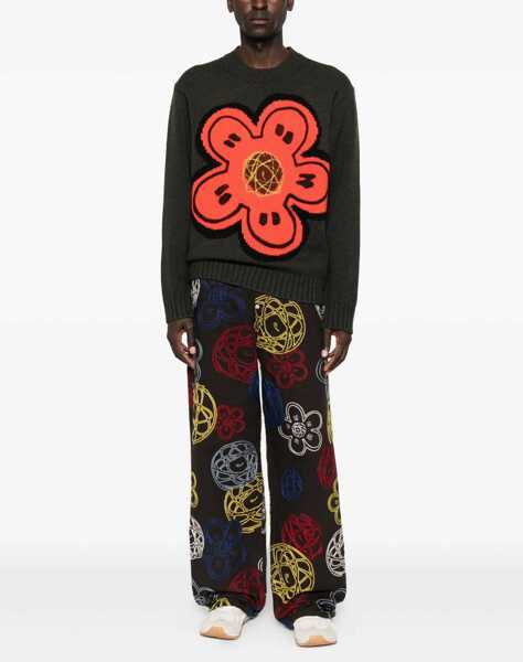 Pulovere Kenzo Sweater With Boke Flower MILITARY GREEN Barbati (BM 19017664) 2