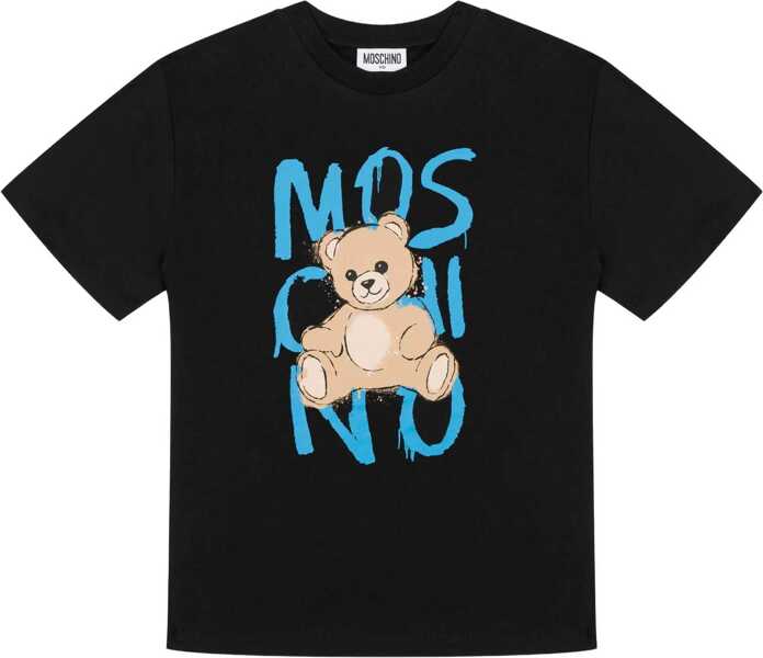 Tricouri Moschino Maxi Logo T-Shirt BLACK Baieti (BM 19017754) 1